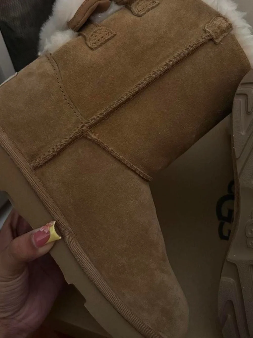 UGG Bailey Bow Snugscape Boots in Chestnut